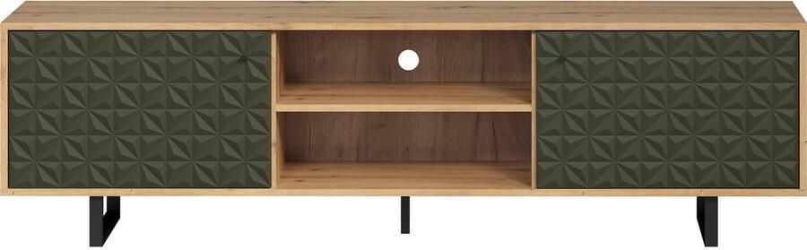 Places of Style Tv-meubel Ferretti TV-tafel met bijzondere frezing poten en grepen van metaal - Foto 8