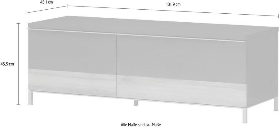 Places of Style Tv-meubel Onyx Kast met soft-close functie in twee breedtes tv-tafel - Foto 10
