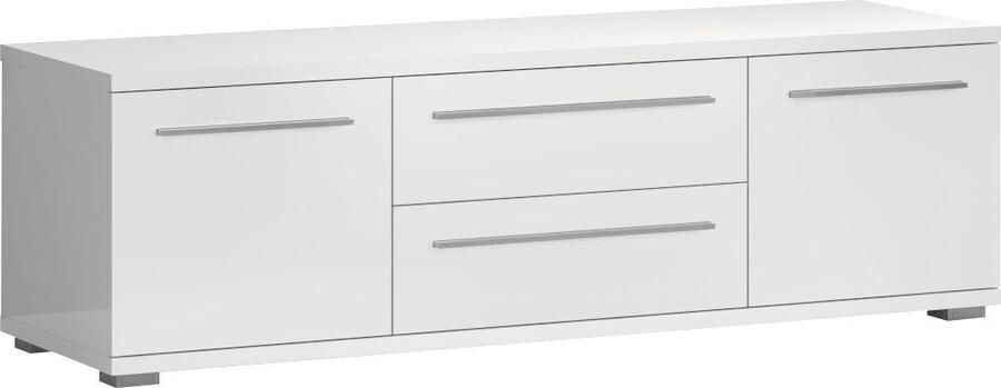 Places of Style Tv-meubel Piano TV-kast in breedte 165 of 180 cm met soft-close functie Hoogglans UV-gelakt Br 180 cm met verschillende deur- en ladeafmetingen
