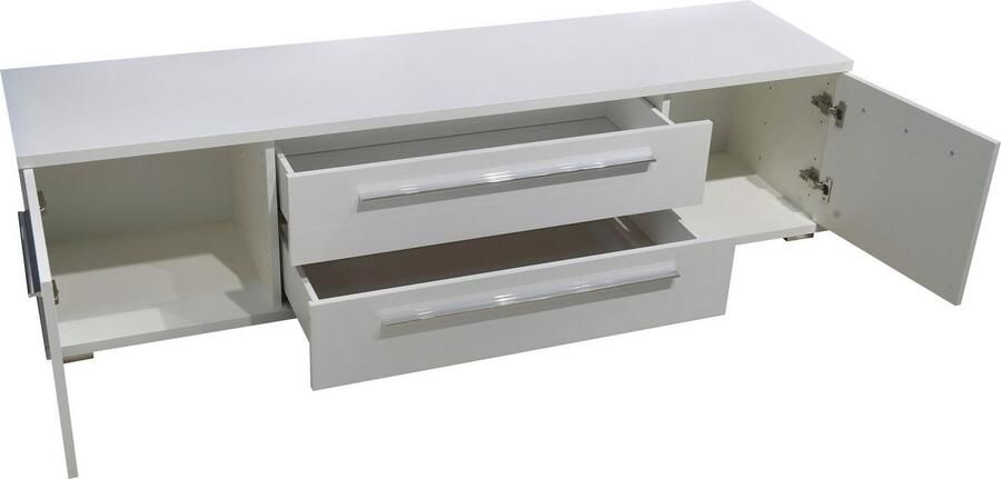 Places of Style Tv-meubel Piano TV-kast in breedte 165 of 180 cm met soft-close functie Hoogglans UV-gelakt Br 180 cm met verschillende deur- en ladeafmetingen - Foto 8