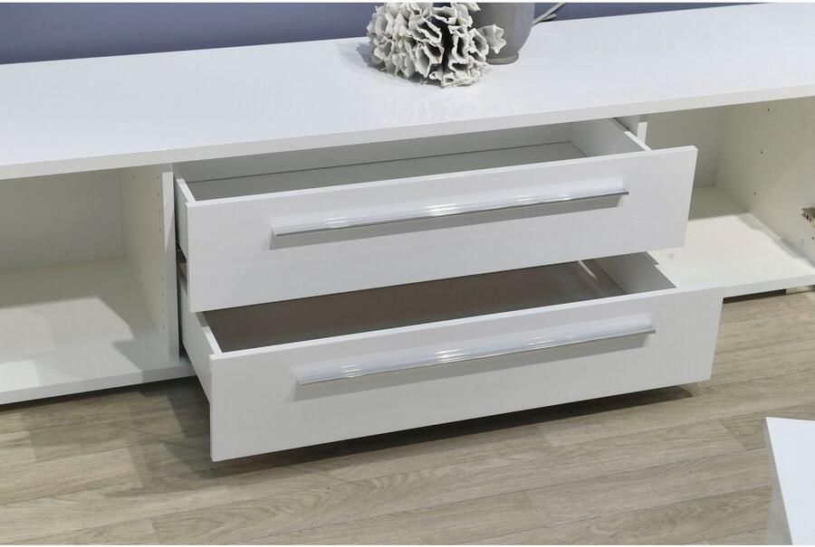 Places of Style Tv-meubel Piano TV-kast in breedte 165 of 180 cm met soft-close functie Hoogglans UV-gelakt Br 180 cm met verschillende deur- en ladeafmetingen - Foto 2