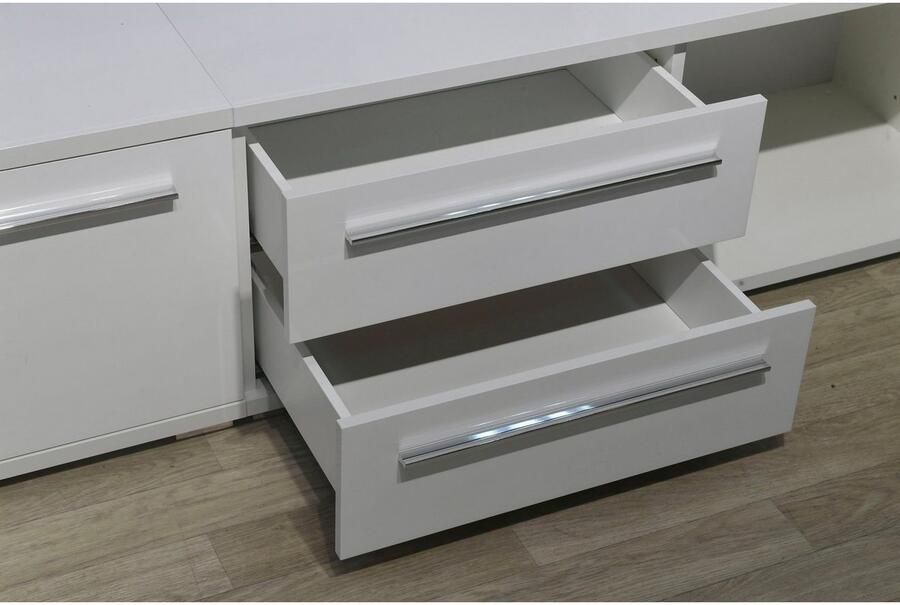 Places of Style Tv-meubel Piano TV-kast in breedte 165 of 180 cm met soft-close functie Hoogglans UV-gelakt Br 180 cm met verschillende deur- en ladeafmetingen - Foto 2