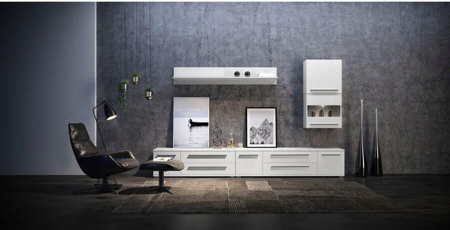 Places of Style Tv-meubel Piano TV-kast in breedte 165 of 180 cm met soft-close functie Hoogglans UV-gelakt Br 180 cm met verschillende deur- en ladeafmetingen - Foto 6