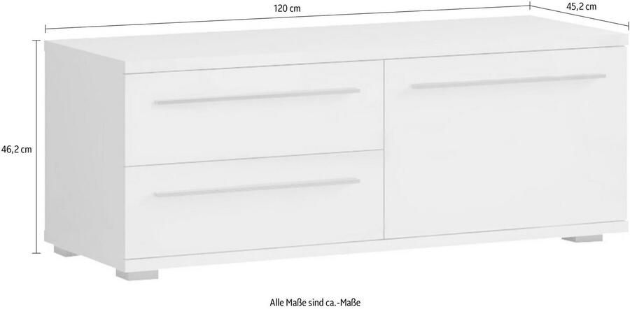 Places of Style Tv-meubel Piano UV gelakt met soft close-functie - Foto 5