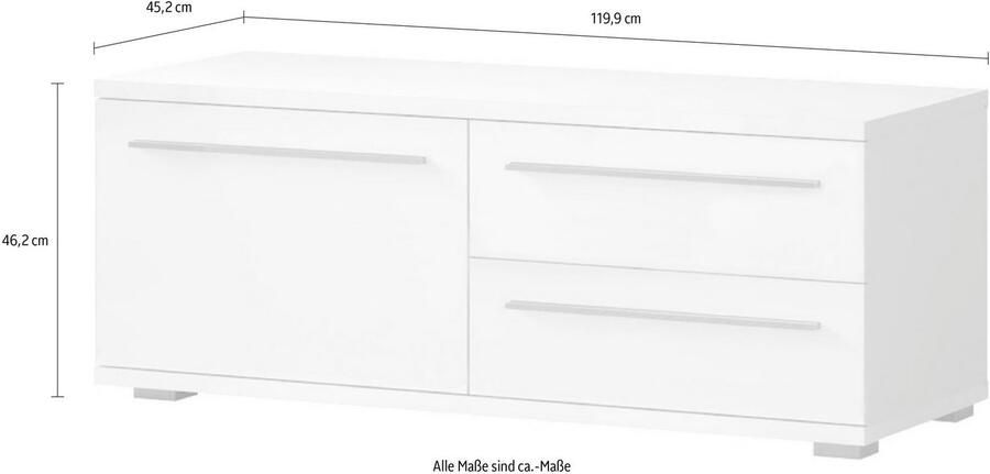 Places of Style Tv-meubel Piano UV gelakt met soft close-functie - Foto 4