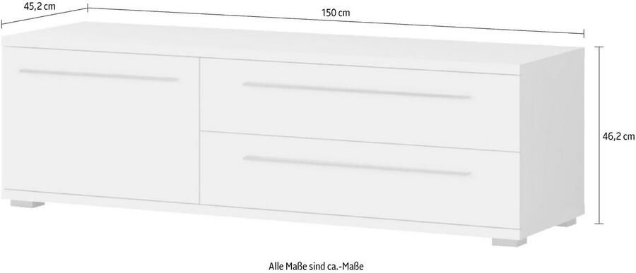 Places of Style Tv-meubel Piano UV gelakt met soft close-functie - Foto 4