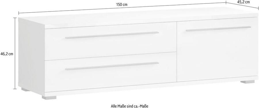 Places of Style Tv-meubel Piano UV gelakt met soft close-functie - Foto 4