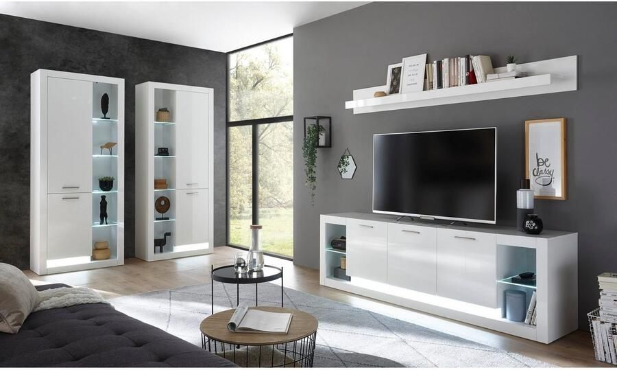 Places of Style Vitrinekast MERAN Hoogte ca. 196 cm - Foto 7