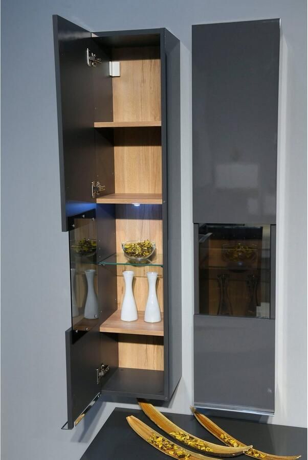 Places of Style Vitrinekast Onyx hoogwaardig uv-gecoat met soft-close functie hoogte 140 cm