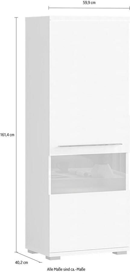 Places of Style Vitrinekast Piano UV-gecoat soft close-functie - Foto 3