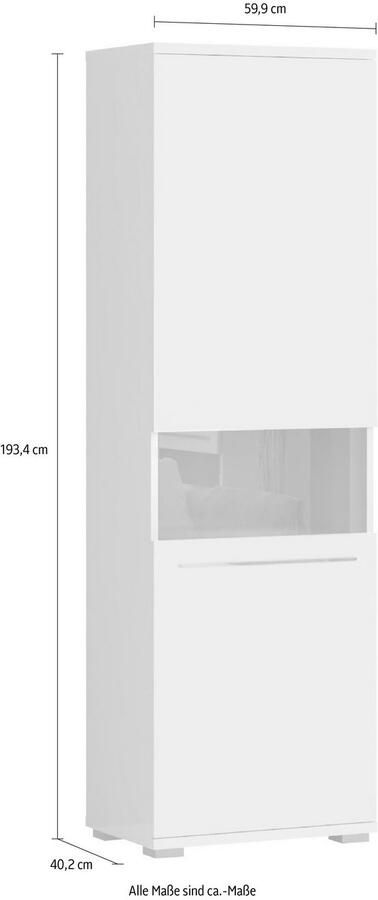 Places of Style Vitrinekast Piano UV-gecoat soft close-functie - Foto 4