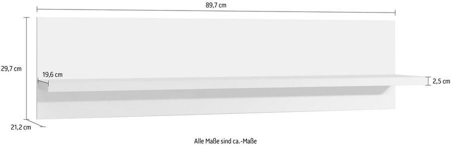 Places of Style Wandrek Piano hoogwaardig uv-gelakt - Foto 7