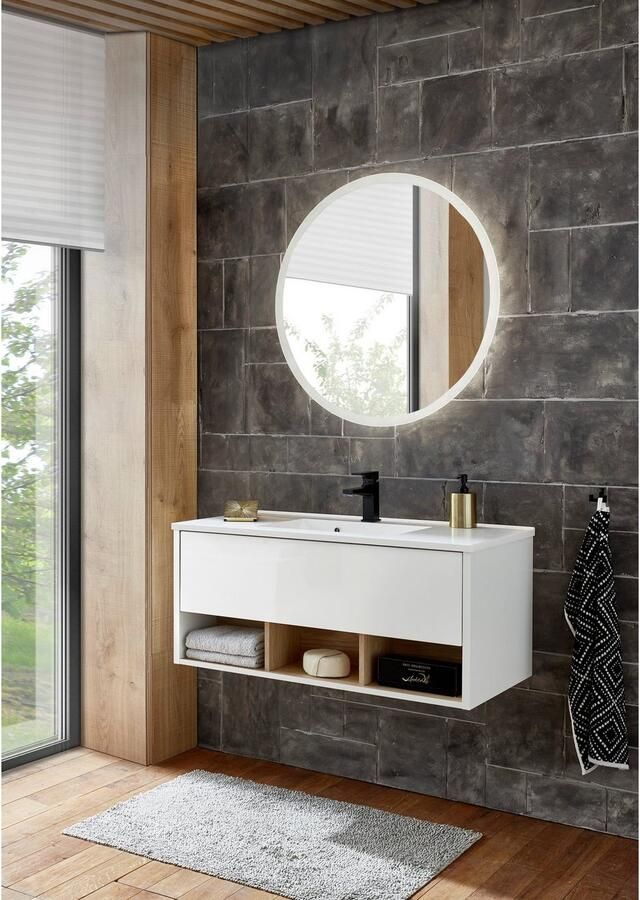 Places of Style Wastafelonderkast Studio Line wastafel inclusief wasbak modern ontwerp - Foto 4
