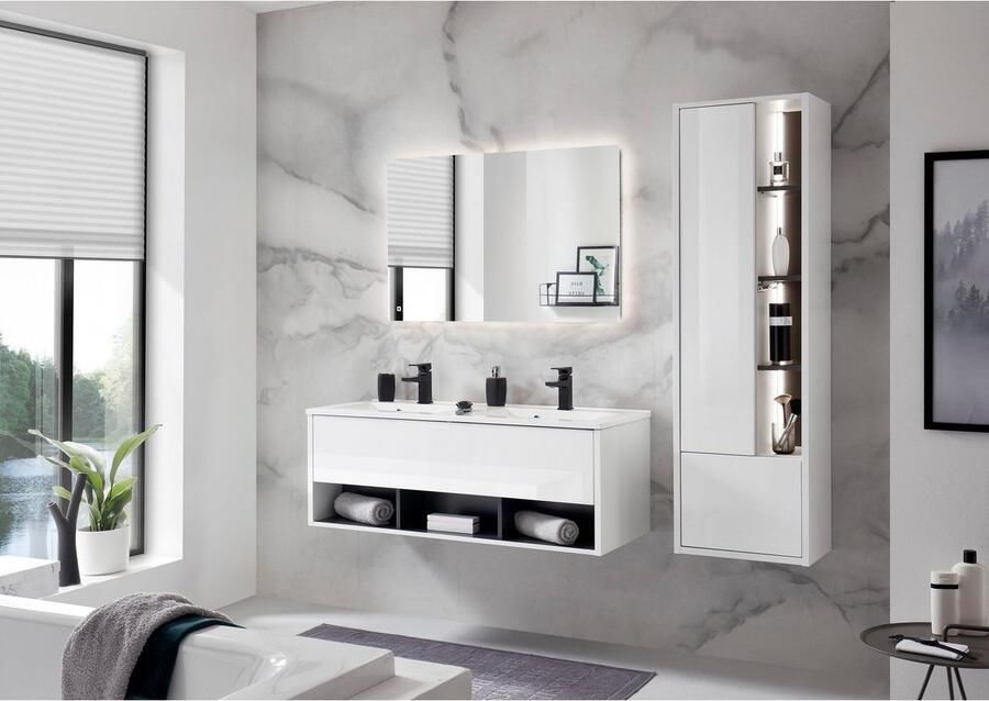 Places of Style Wastafelonderkast Studio Line wastafel inclusief wasbak modern ontwerp - Foto 2