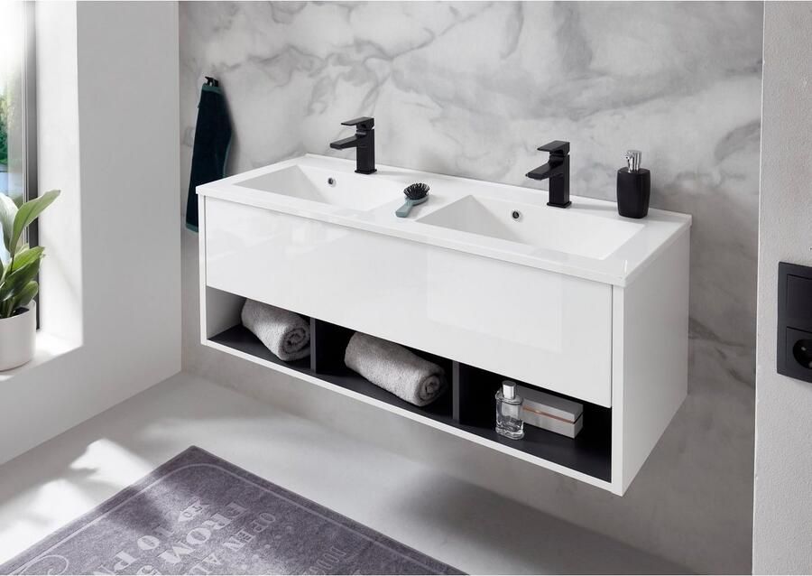 Places of Style Wastafelonderkast Studio Line wastafel inclusief wasbak modern ontwerp - Foto 3