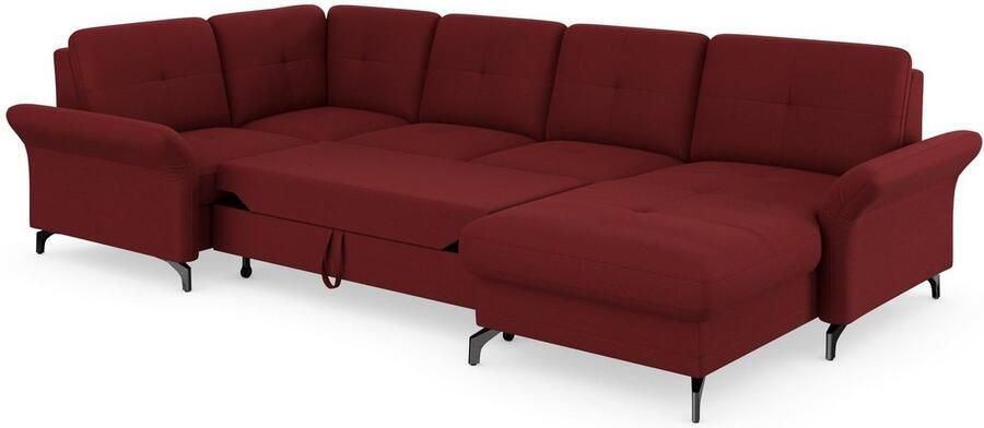 Places of Style Zithoek Calando U-vorm naar keuze met slaapfunctie bedkist en armleuning - Foto 8