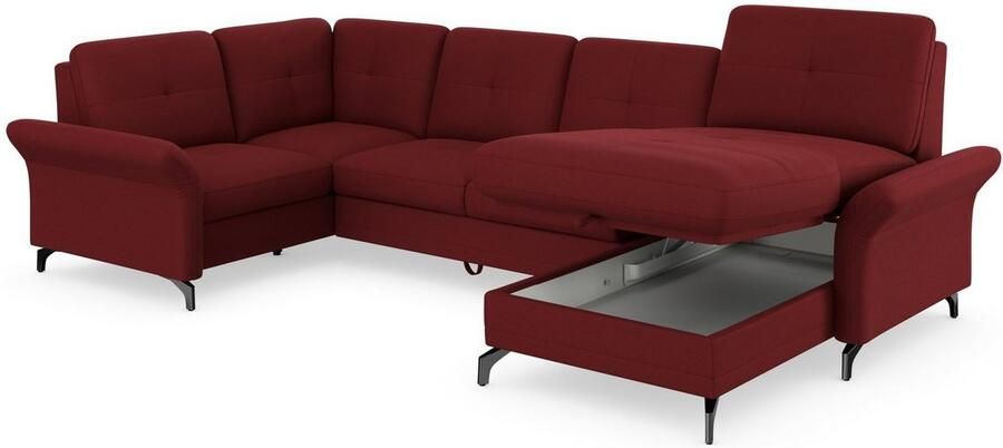 Places of Style Zithoek Calando U-vorm naar keuze met slaapfunctie bedkist en armleuning - Foto 7