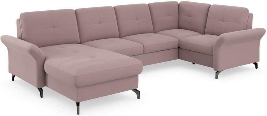 Places of Style Zithoek Calando U-vorm naar keuze met slaapfunctie bedkist en armleuning - Foto 6