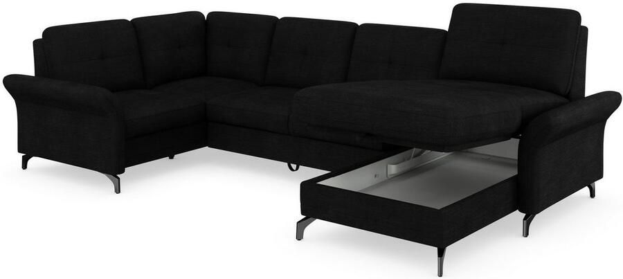 Places of Style Zithoek Calando U-vorm naar keuze met slaapfunctie bedkist en armleuning - Foto 7