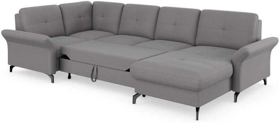 Places of Style Zithoek Calando U-vorm naar keuze met slaapfunctie bedkist en armleuning - Foto 7