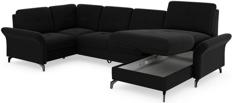 Places of Style Zithoek Calando U-vorm naar keuze met slaapfunctie bedkist en armleuning - Foto 7