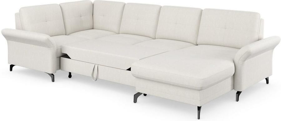 Places of Style Zithoek Calando U-vorm naar keuze met slaapfunctie bedkist en armleuning - Foto 8