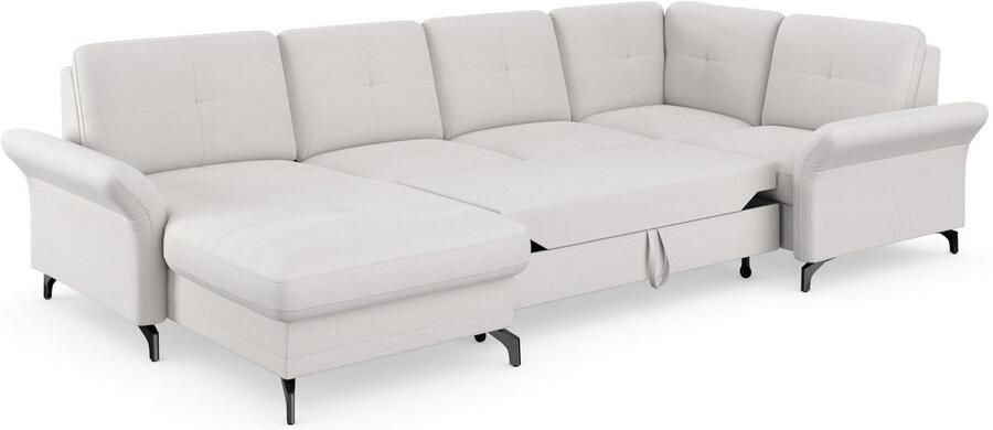 Places of Style Zithoek Calando U-vorm naar keuze met slaapfunctie bedkist en armleuning - Foto 9