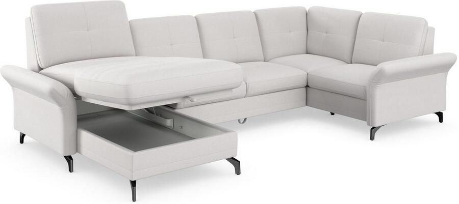 Places of Style Zithoek Calando U-vorm naar keuze met slaapfunctie bedkist en armleuning - Foto 8