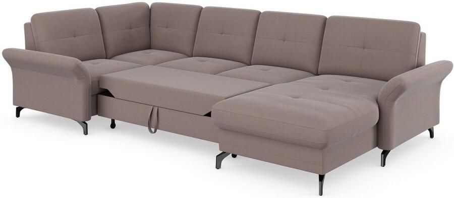 Places of Style Zithoek Calando U-vorm naar keuze met slaapfunctie bedkist en armleuning - Foto 7