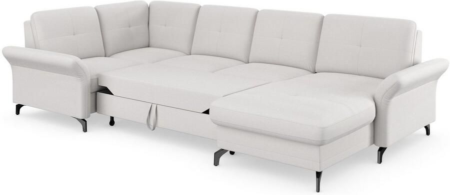 Places of Style Zithoek Calando U-vorm naar keuze met slaapfunctie bedkist en armleuning - Foto 8