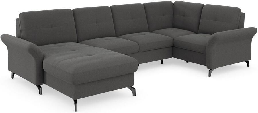 Places of Style Zithoek Calando U-vorm naar keuze met slaapfunctie bedkist en armleuning - Foto 9