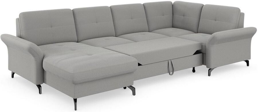 Places of Style Zithoek Calando U-vorm naar keuze met slaapfunctie bedkist en armleuning - Foto 10