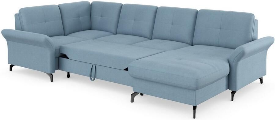 Places of Style Zithoek Calando U-vorm naar keuze met slaapfunctie bedkist en armleuning - Foto 7