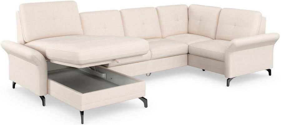 Places of Style Zithoek Calando U-vorm naar keuze met slaapfunctie bedkist en armleuning - Foto 8