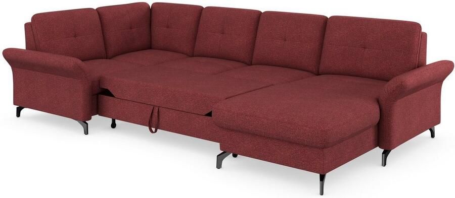 Places of Style Zithoek Calando U-vorm naar keuze met slaapfunctie bedkist en armleuning - Foto 7