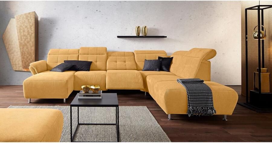 Places of Style Zithoek Manhattan U-vorm bank met elektrische relaxfunctie verstelbare armleuningen - Foto 4