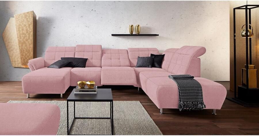 Places of Style Zithoek Manhattan U-vorm bank met elektrische relaxfunctie verstelbare armleuningen - Foto 4