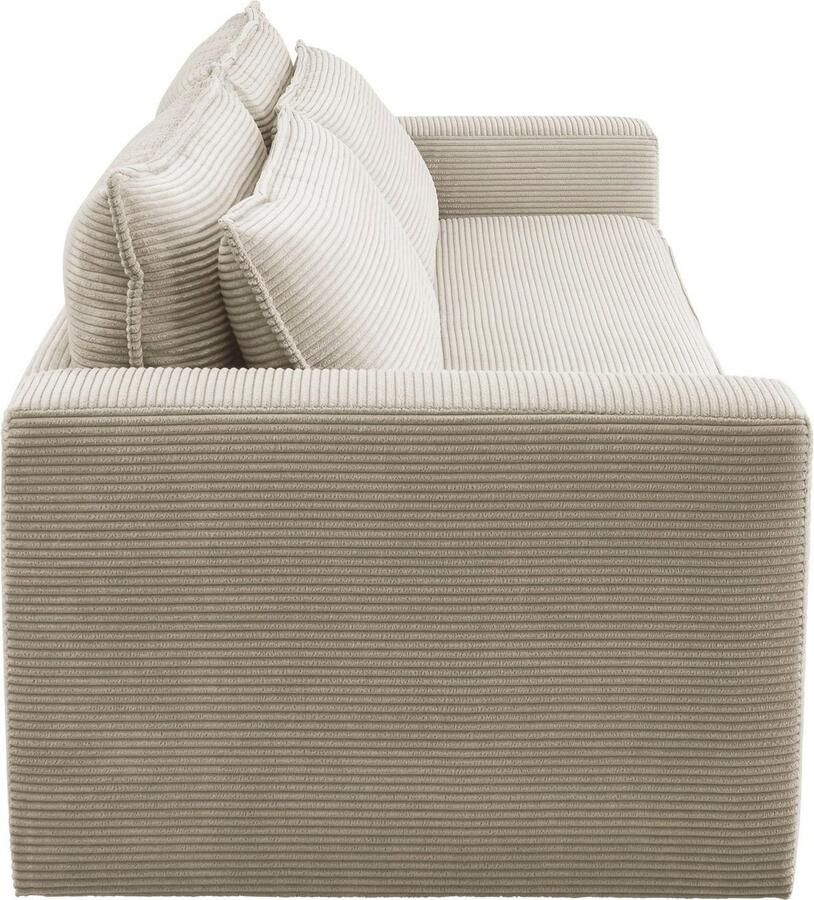 Home affaire Zithoek PIAGGE 3-zitsbank met slaapfunctie en loveseat-hocker als set (2-delig) - Foto 2
