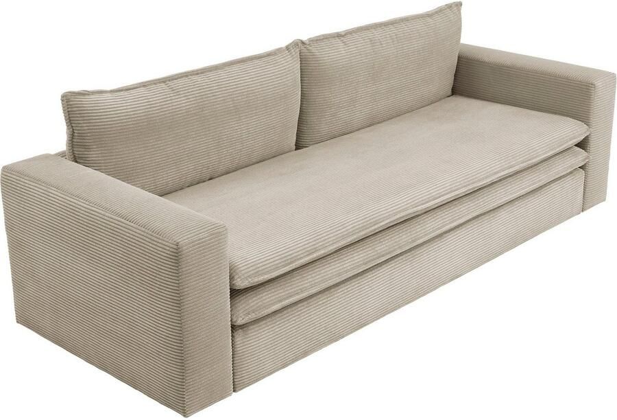 Home affaire Zithoek PIAGGE 3-zitsbank met slaapfunctie en loveseat-hocker als set (2-delig) - Foto 6