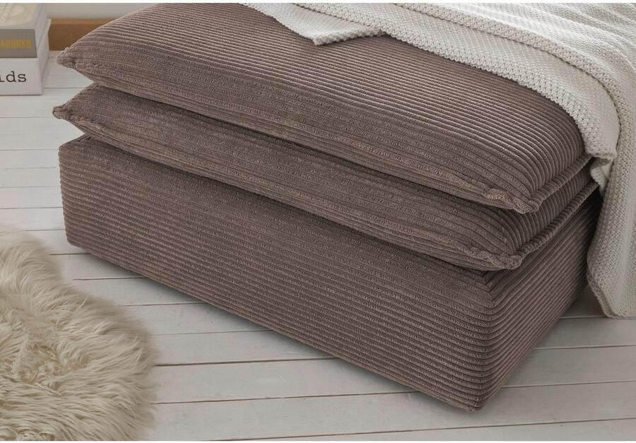 Home affaire Hocker PIAGGE Hoogwaardige cord passend bij de loveseat PIAGGE - Foto 4