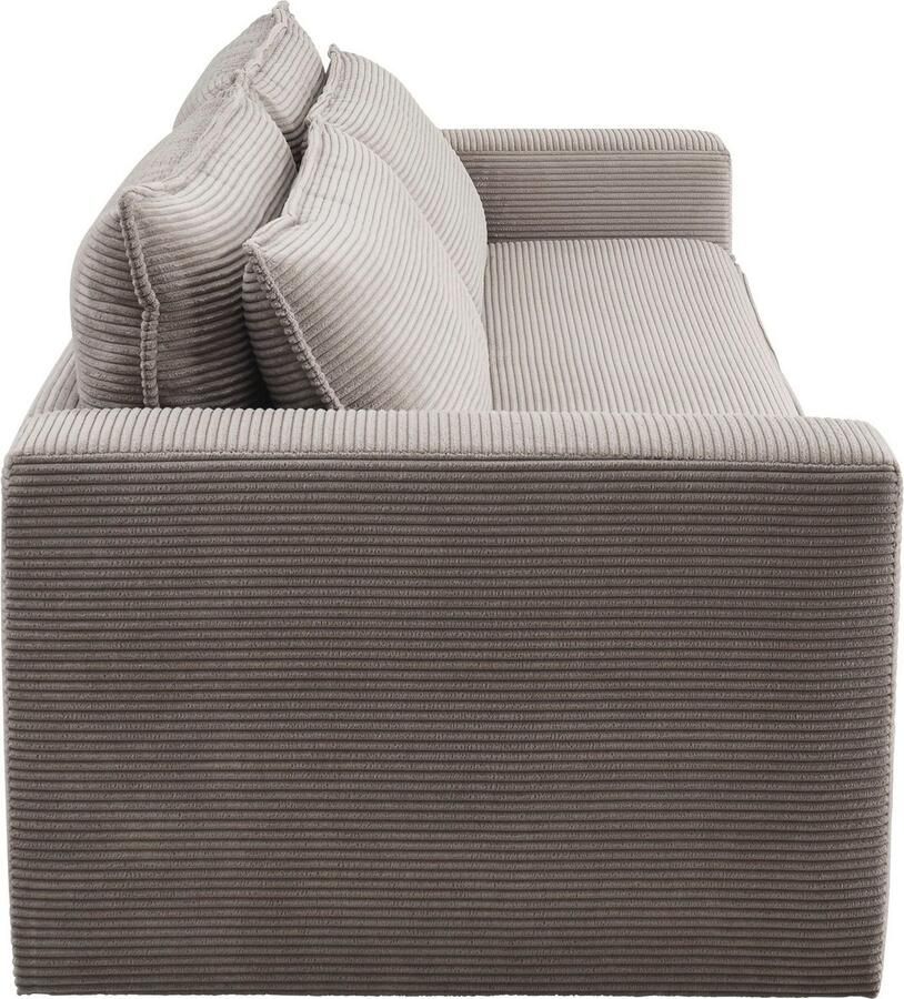 Home affaire Zithoek PIAGGE 3-zitsbank met slaapfunctie en loveseat-hocker als set (2-delig) - Foto 2