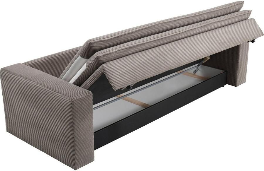 Home affaire Zithoek PIAGGE 3-zitsbank met slaapfunctie en loveseat-hocker als set (2-delig) - Foto 9