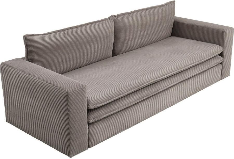 Home affaire Zithoek PIAGGE 3-zitsbank met slaapfunctie en loveseat-hocker als set (2-delig) - Foto 6