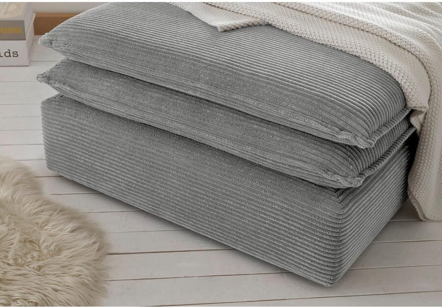 Home affaire Hocker PIAGGE Hoogwaardige cord passend bij de loveseat PIAGGE - Foto 4