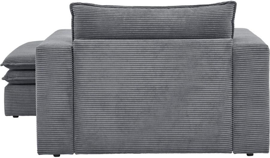 Home affaire Zithoek PIAGGE Hoogwaardige cord fauteuil en hocker klein als set (2-delig) - Foto 9