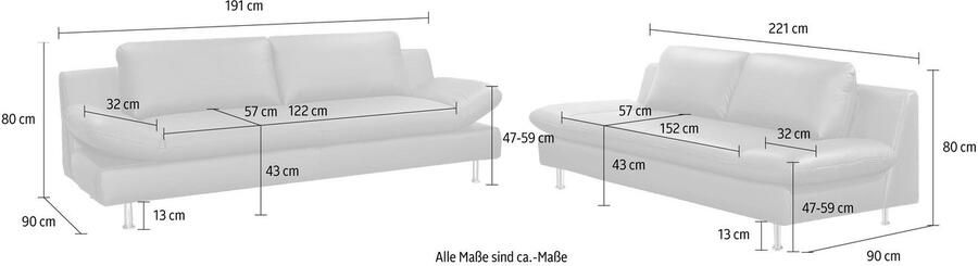 Places of Style Zithoek Redding bestaande uit 2 en 3 zits (set 2-delig) - Foto 4