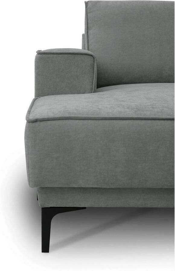 Places of Style Zithoek XXL bank Oland structuur platweefsel luxe microvezel bouclé - Foto 6