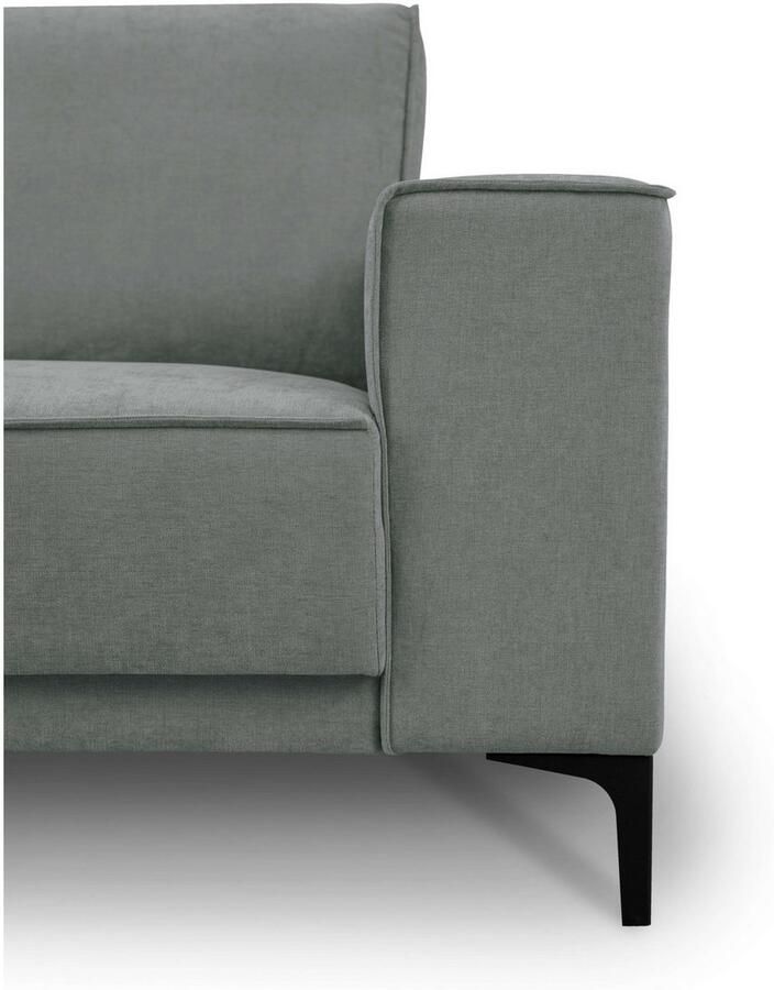 Places of Style Zithoek XXL bank Oland structuur platweefsel luxe microvezel bouclé