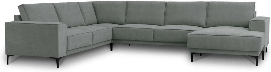 Places of Style Zithoek XXL bank Oland structuur platweefsel luxe microvezel bouclé - Foto 12