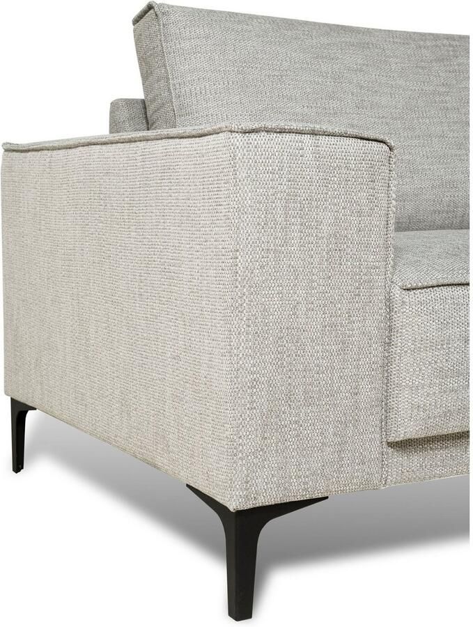 Places of Style Zithoek XXL bank Oland structuur platweefsel luxe microvezel bouclé - Foto 3